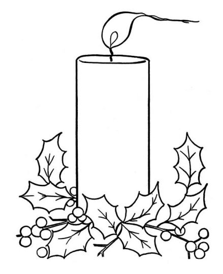 Christmas Light Coloring Page Part 7
